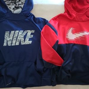 2 Nike Dri-fit hoodies